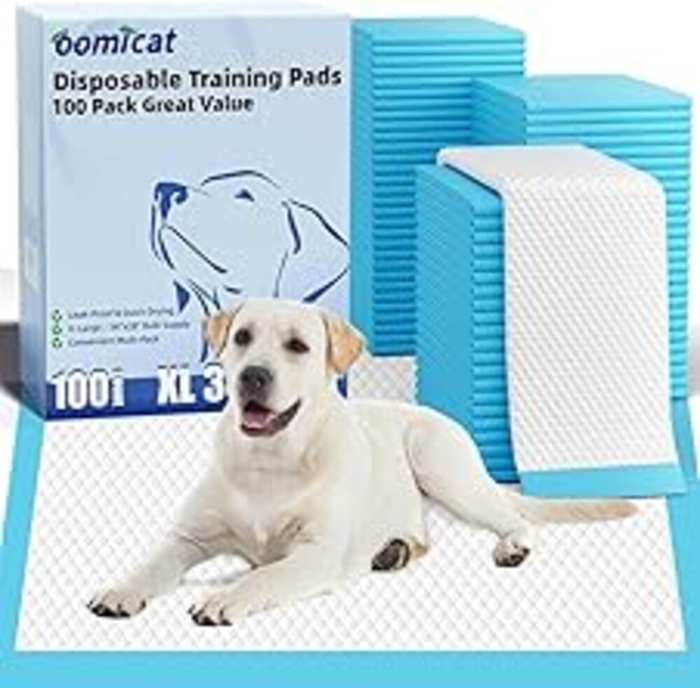 Puppy Pads XL 100 Count, Dog Pee Pads Extra Large, 34"x28" Pee Pads for Dogs, X-Large Disposable Dog Training Pads Super Absorbent&Leak-Proof, Quick-Dry Potty Piddle Pads for Doggy, Cats, Pet Supplies