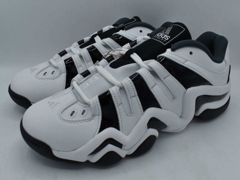 Adidas Originals Men Size 14 Crazy 8 Low Black White Basketball Shoes Sneakers