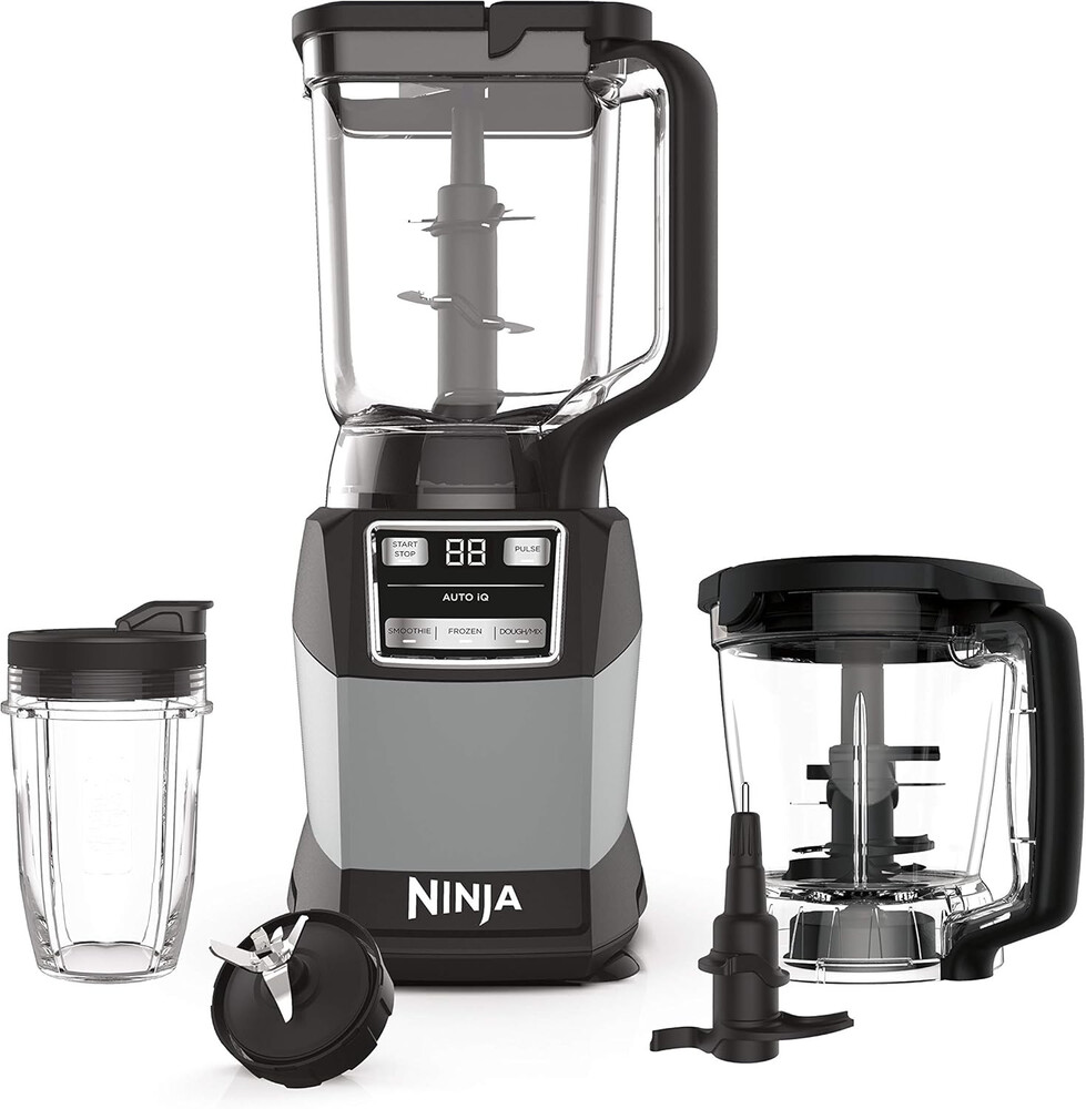 Ninja Blender, Compact Kitchen System, 1200W, 3 Functions for Smoothies, Dough &