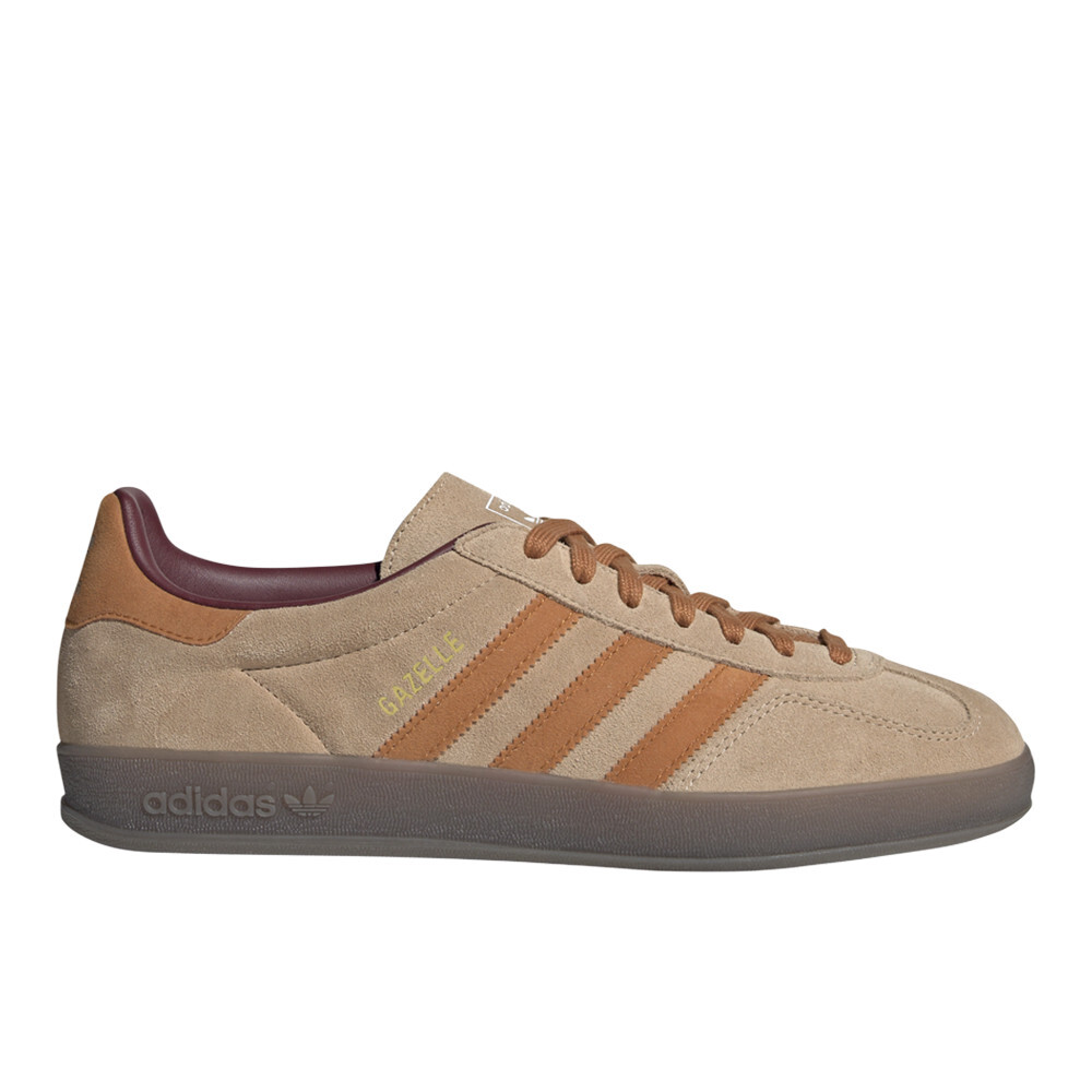 adidas Gazelle Indoor Lace Up  Mens Brown Sneakers Casual Shoes JH5412