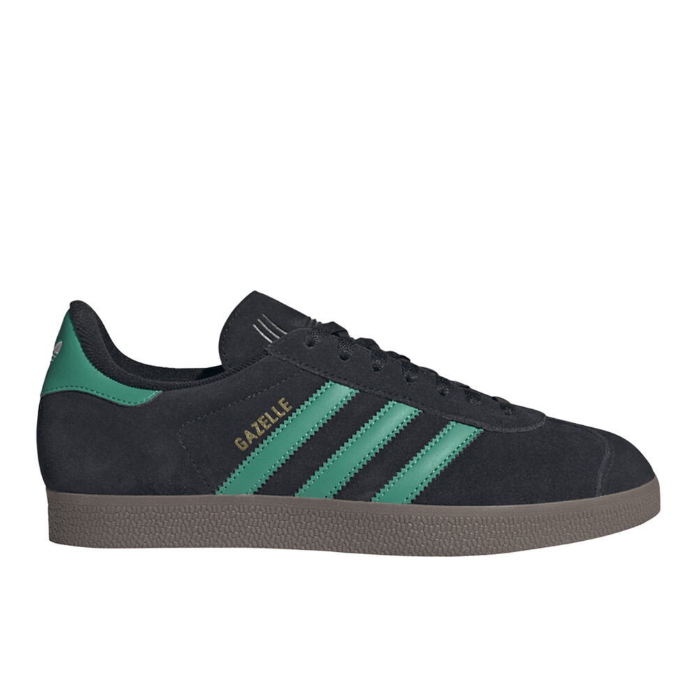 adidas Gazelle Indoor Lace Up  Mens Black, Green Sneakers Casual Shoes JH5394