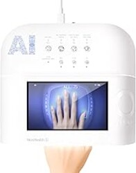 AI Health Best Nail Lamp-O NAIL AI Precision Scan,Reduce Excess UV Skin Damage-2in1 AI Computer&Nail Dryer with HD Visible Screen,109 LEDs 2X Faster Curing,Nail Curing Lamp for Salon and Home