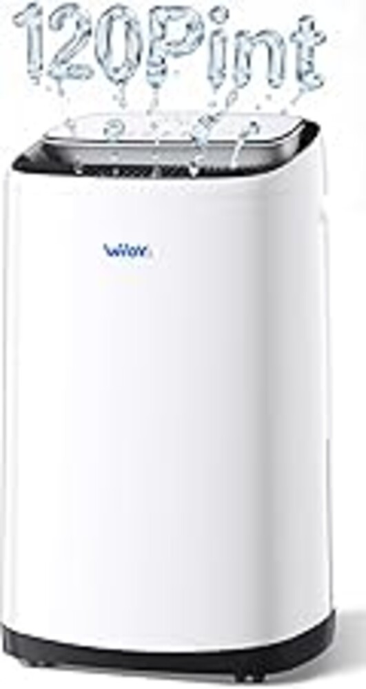 WHOY 120 Pints Dehumidifier for Basement up to 6,000 Sq. Ft, Smart App Control & Intelligent Humidistat, Large Capacity with Drain Hose, Ultra Quiet & Energy Efficient for Whole Home, Garage