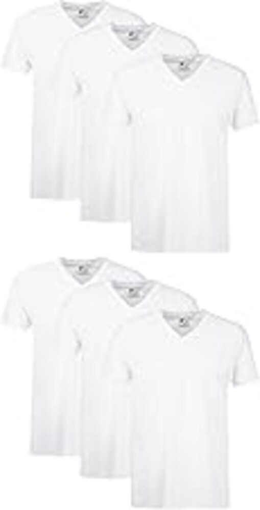 Hanes Men's Undershirts T-Shirt Pack, V-Neck Cotton Tees for Men, Moisture-Wicking, Odor Control, White Multi-Pack