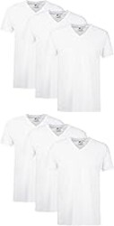 Hanes Men's Undershirts T-Shirt Pack, V-Neck Cotton Tees for Men, Moisture-Wicking, Odor Control, White Multi-Pack