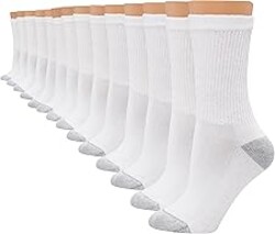 Hanes Women's Cushioned Crew Socks (10-Pack)