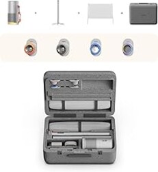 XGIMI MoGo 4 Laser Projector Collection, 550 ISO Lumens, Google TV , Official Netflix, 5h Battery Life – All-in-One Home & Outdoor Cinema Kit with PowerBase Stand, 70" Screen, 4 Filters& Carry Case