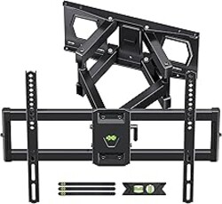 Full Motion TV Wall Mount for Most 37"-84" Flat Screen TV, Swivel or Tilt TV Wall Bracket with Dual Articulating Arms, for 12"-16" Wood Studs, Max VESA 600x400mm, Load 120 lbs by USX MOUNT