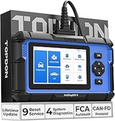 OBD2 Scanner TOPDON AD600S Scan Tool, Code Reader, Diagnostics Scanner for ABS/SRS/AT/Engine, 9 Reset Services, Oil/Brake/BMS/SAS/DPF/TPMS/ETS Reset/ABS Bleeding/Injector Coding, Free Lifetime Upgrade