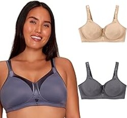 Playtex Women's Wireless Bra, 18 Hour Plus-Size T-Shirt Bras Available, Smoothing, Full Coverage, 4803, Single or 2-Pack