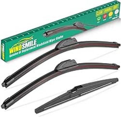 24" 18" 12" Windshield Wiper Blades Replacement for GMC Terrain Chevy Chevrolet Equinox 2022 2023 2024 2025 Premium All Weather Front Rear Wipers Set - OEM Quality (Pack of 3)