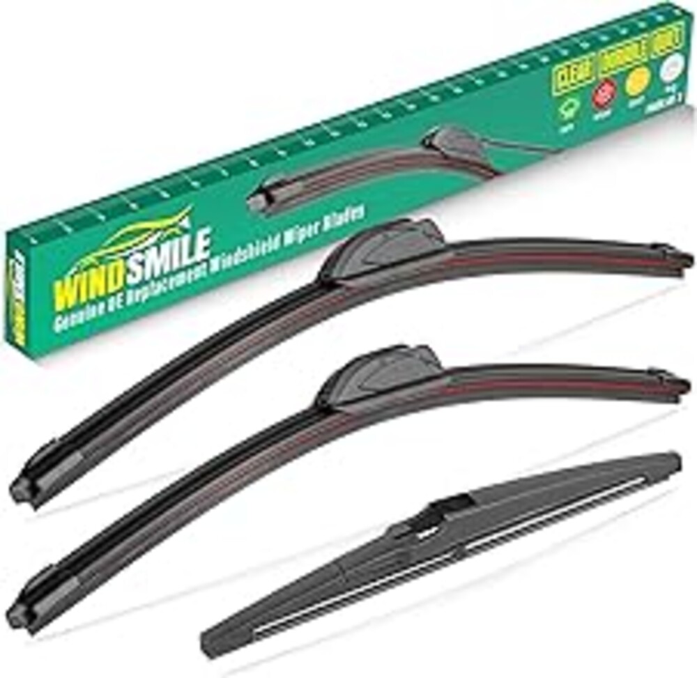 24" 18" 12" Windshield Wiper Blades Replacement for GMC Terrain Chevy Chevrolet Equinox 2022 2023 2024 2025 Premium All Weather Front Rear Wipers Set - OEM Quality (Pack of 3)