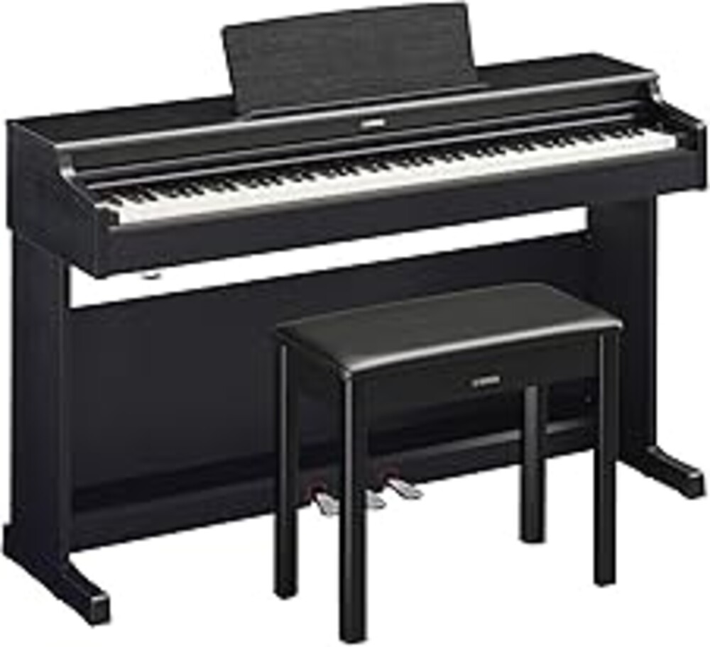 Yamaha YDP165 Console Digital Piano with Weighted 88-Key Graded Hammer 3 Action, CFX Concert Grand Piano Sound, Includes Bench (Black)