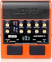 JOYO 10W Portable Guitar Practice Amp & Multi-Effects Pedal Combo Amplifier with Footswitch,OTG Recording, Bluetooth,14 Amp Models,3-Band EQ,36 Drum Patterns & Looper (JAM Buddy II, Orange)