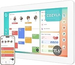 Cozyla Calendar Plus 2: 15.6" Smart Digital Calendar & No Subscription Family Dashboard, Electronic Touch Screen Wall Planner for Family System-Chore Chart, Meal Planner, Support App Store with Stand