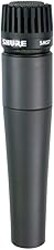 Shure SM57 Dynamic Microphone – Wired Cardioid XLR Instrument Handheld Mic for Guitar Amplifiers, Snare Drum, Percussion, Live Sound & Studio Recording, Black