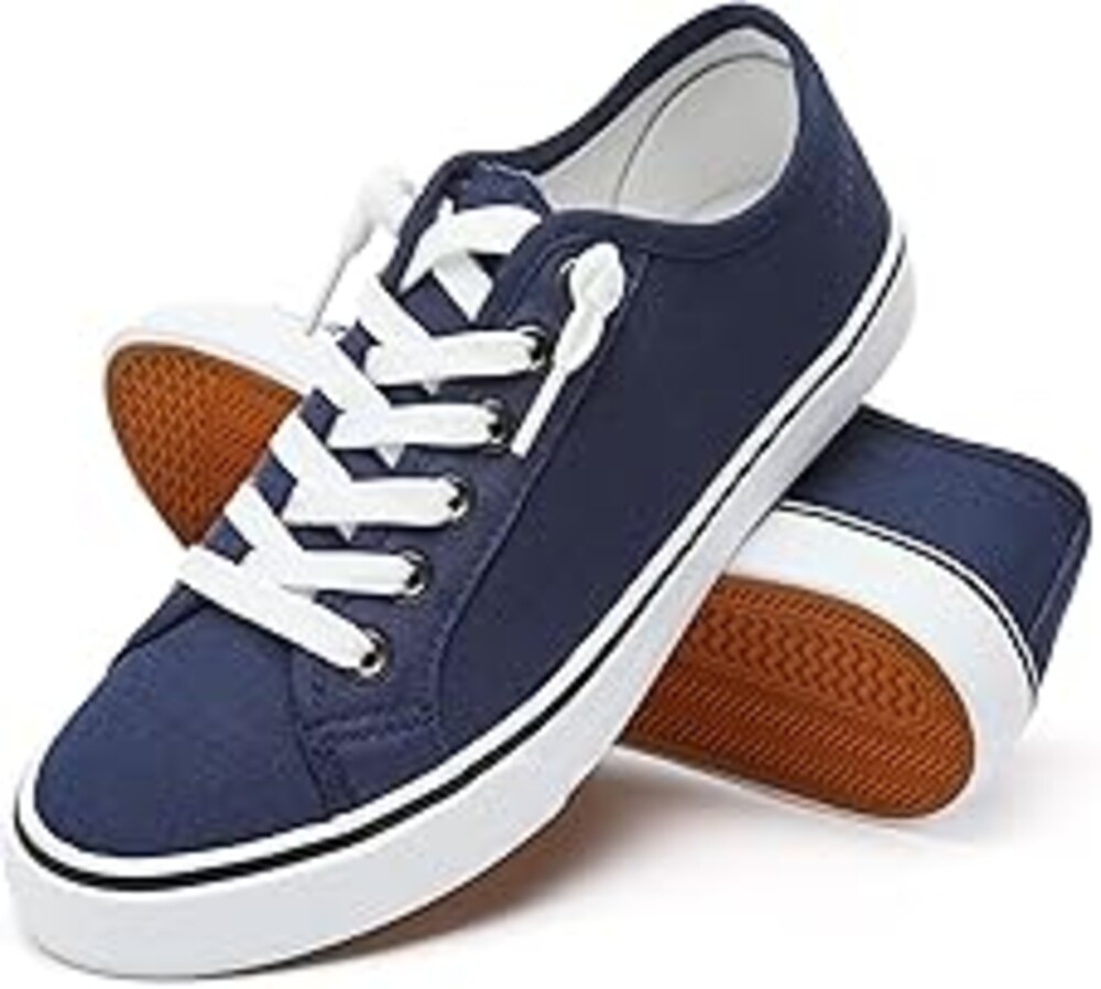 Women Canvas Sneaker Slip On Non Slip Casual Shoes Lace Up Canvas Low Top White Shoes Loafers for Women Fashion Black Sneaker