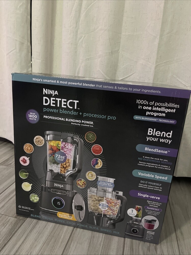 Ninja Detect Power Blender + Processor Pro New Sealed Never Opened