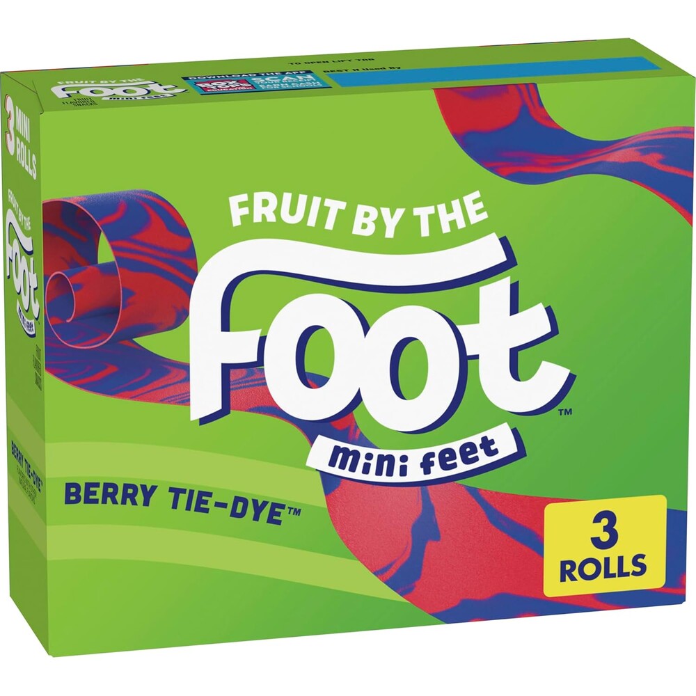 Fruit by the Foot Berry Tie Dye Mini Snacks 3 Count