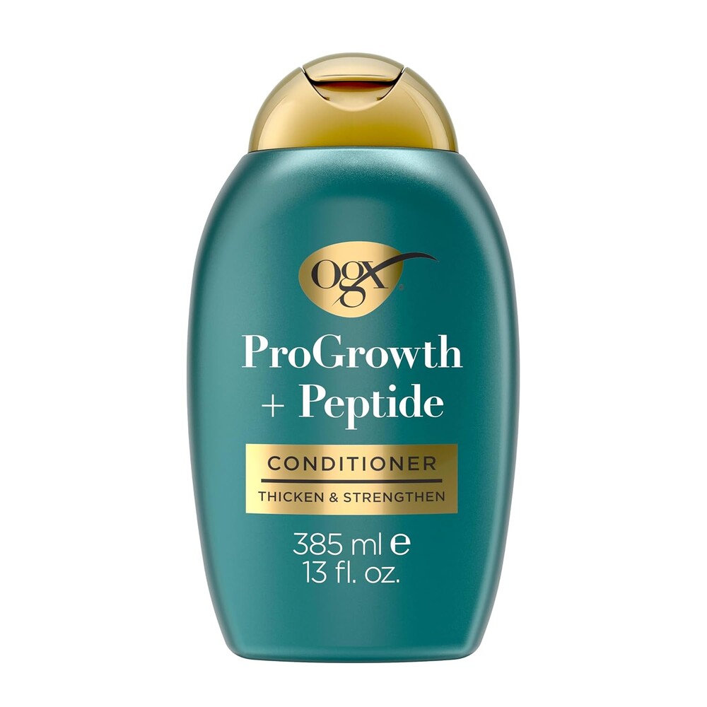 OGX ProGrowth + Peptide Conditioner, Thickening Conditioner Moisturizes, Reinforces and Strengthens Hair to Reduce Hair Fall Due to Breakage*, 13 fl. oz