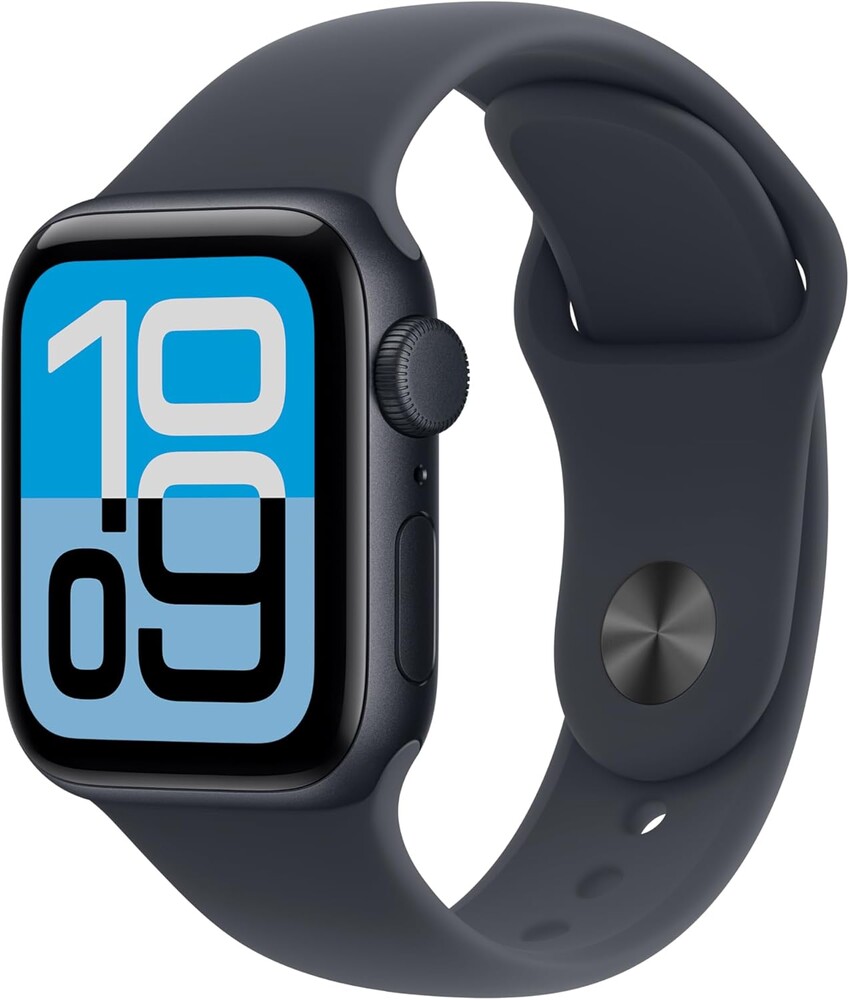 Apple Watch SE 3 [GPS 40mm] Smartwatch with Midnight Aluminum Case with Midnight Sport Band - S/M. Fitness and Sleep Trackers, Heart Rate Monitor, Always-On Display, Water Resistant
