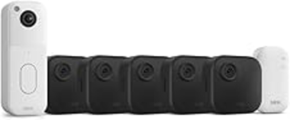 All-new Blink Video Doorbell + Outdoor 4 – Wireless smart security cameras, head-to-toe HD view, two-year battery life. Sync Module Core included – 5 camera system + Video Doorbell