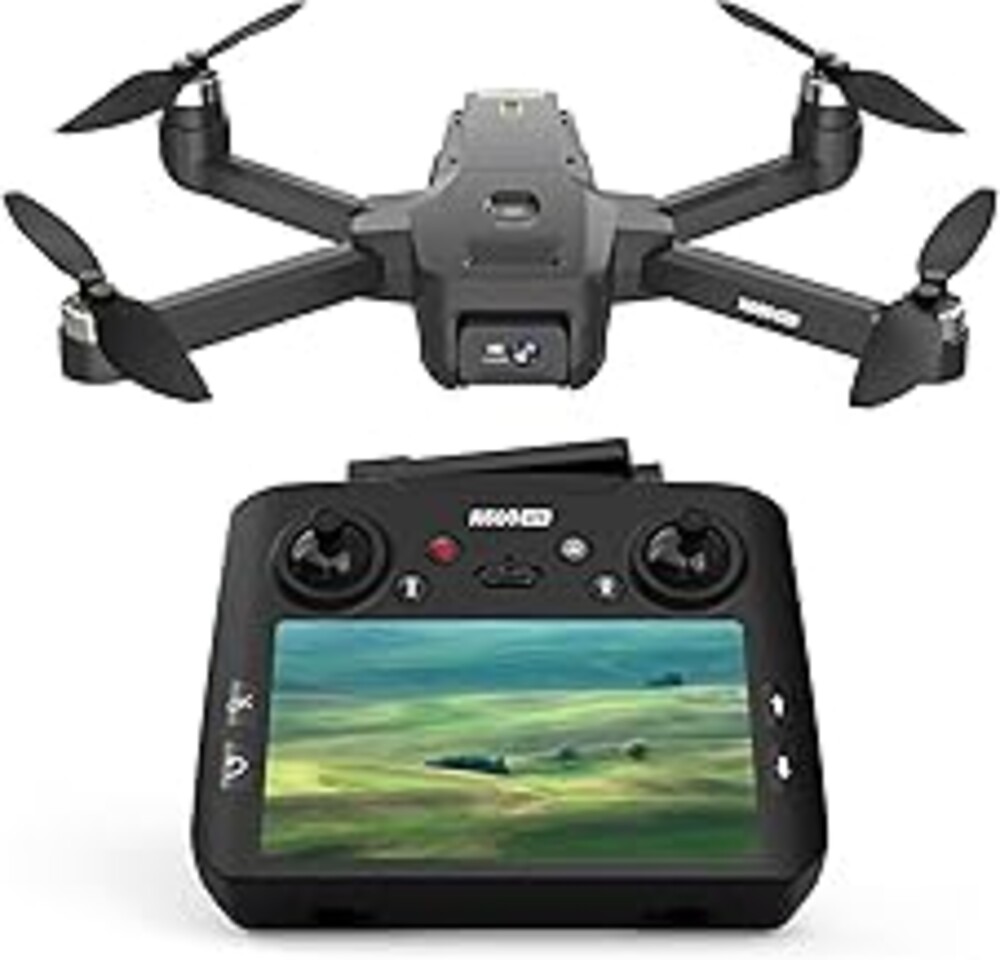 GPS Drone with EIS Camera 4.5" LCD Screen on Controller, FPV Drones Al Track&Orbit Mode with Professional with Auto Return Follow Me for Adult Beginner, GPS Brushless Drone Long Range Circle Fly,Under 249g