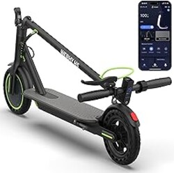 WERHY Electric Scooter with 8.5"/10" Solid Tire, 350W/500W Powerful Motor & 19/22 MPH Top Speed, 16/25 Miles Long Range, Folding E Scooter with Dual Braking for Teens and Adults