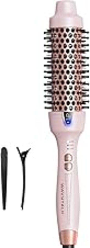 Wavytalk Updated Version Thermal Brush, 1.5 Inch Negative Ion Blowout Express Thermal Round Brush Creates Salon-Quality Blowouts, lonic Frizz Reduction Makes Hair Shinier & Smoother (Millennial Pink)