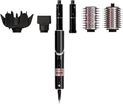 Shark Hair Dryer | FlexStyle Hair Styling System | Portable & Powerful Blow Dryer Brush | Hair Curler & Volumizer | 6 Styling Tools Included | Best for All Hair Types | Black | HD440BK