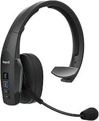 BlueParrott B450-XT Mono Bluetooth Wireless Headphones 96% Noise Canceling Over Head Trucker Headset with Mic, All Day Comfort Padded Headband, 300 ft. Wireless Range, 24 hrs. Talk Time, Black