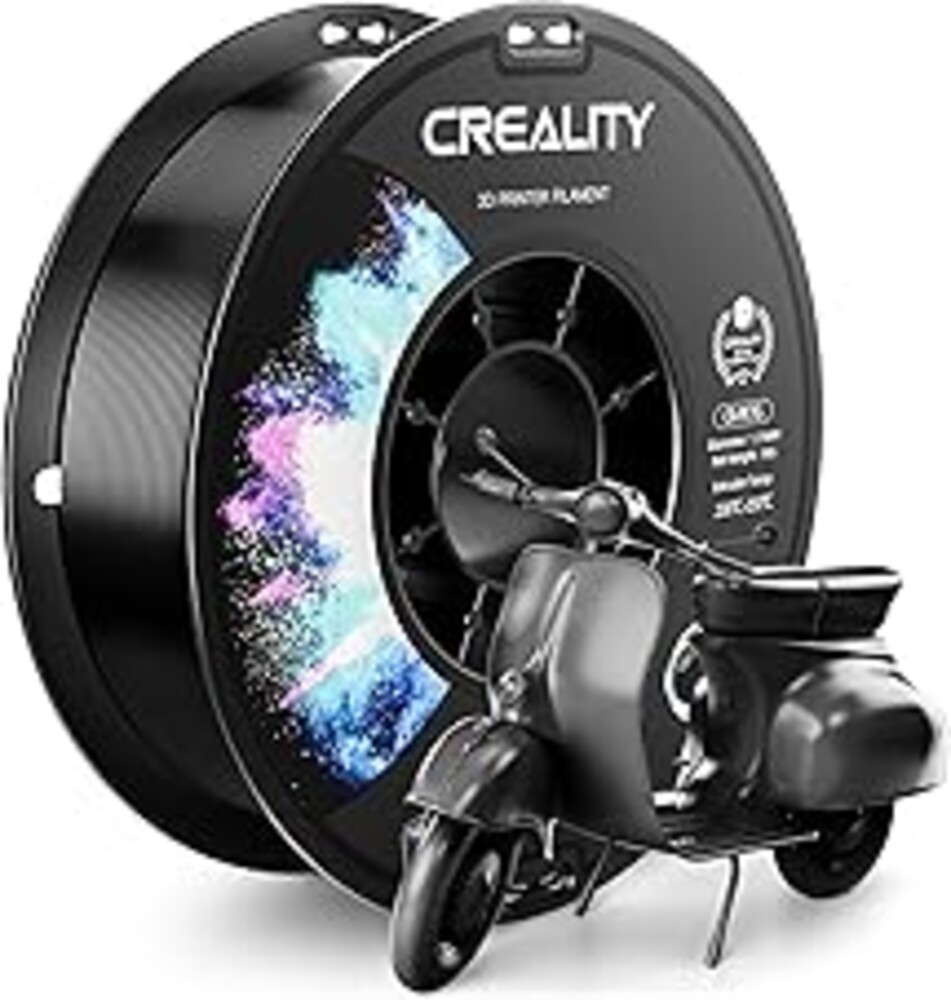 CREALITY PETG Filament 1.75mm 3D Printer Filament, 1kg (2.2lb) Neatly Wound Spool, Dimensional Accuracy ±0.03mm, Fit for Ender, Bambu Lab, Anycubic,ELEGOO FDM Printers, Black