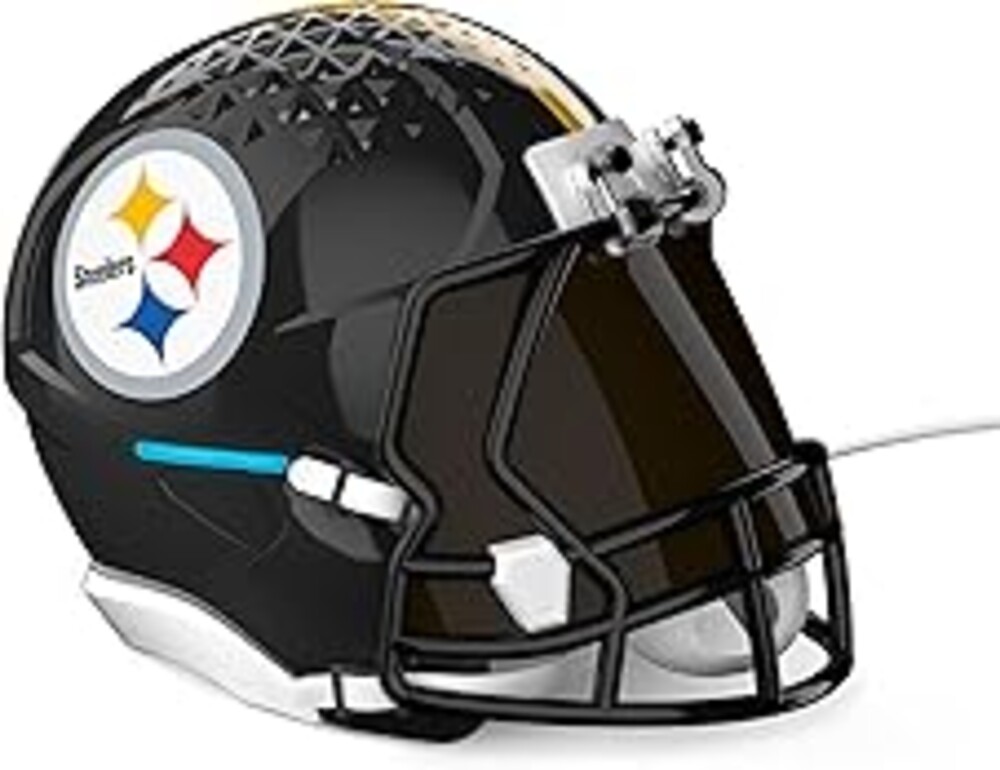 NFL Echo Dot Bundle: Includes Echo Dot | Charcoal and Limited-Edition NFL Helmet Stand | Pittsburgh Steelers