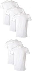 Hanes Men's Performance Undershirt, X-Temp Moisture-Wicking Crewneck, White 5-Pack