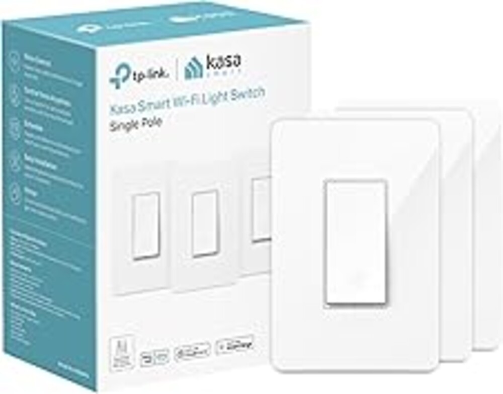 Kasa Smart Light Switch HS200P3, Single Pole, Needs Neutral Wire, 2.4GHz Wi-Fi Light Switch Compatible with Alexa and Google Home, UL Certified, No Hub Required, 3 Count -Pack of 1 , White