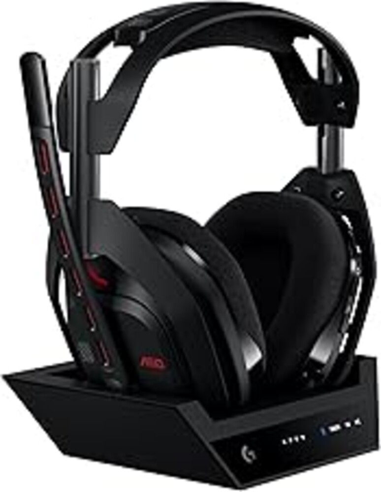 Logitech G Astro A50 Multi-Platform Wireless Gaming Headset + Base Station for PS5/Xbox/PC: PLAYSYNC Audio Switcher, <16bit/48kHz (Console), <24bit/48kHz (PC), 24hr Battery, 2.4GHz & BT - Black