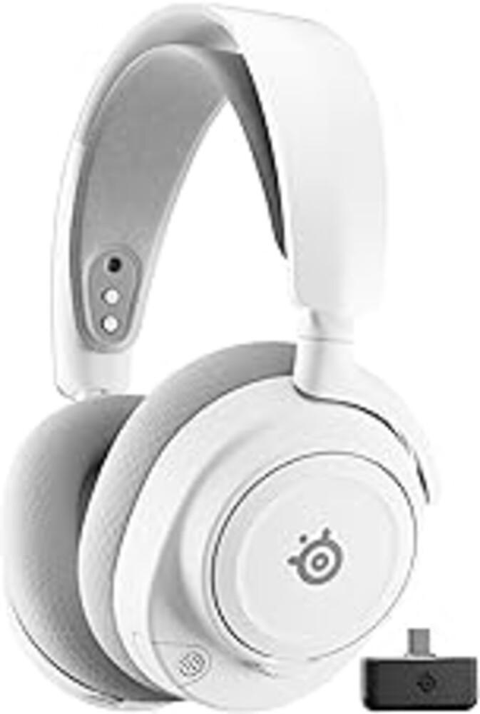 SteelSeries Arctis Nova 7P Wireless Gen 2 Gaming Headset - Real-Time App Control, 50+ HR Play, Neodymium Magnetic Drivers, Mix 2.4GHz/Bluetooth, PS5, PS4, PC, Switch 1/2, Mobile - White