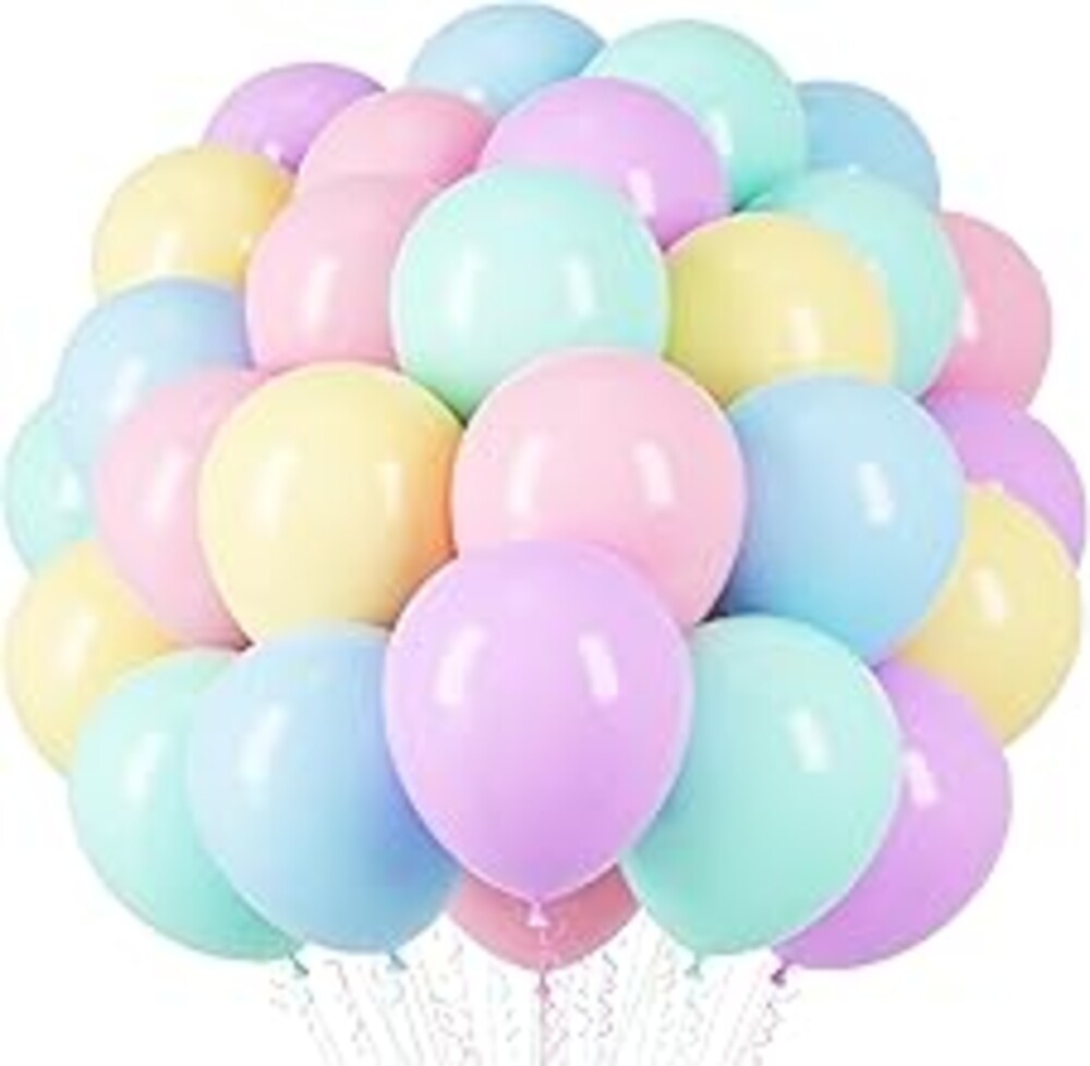 Voircoloria Pastel Balloons, 66pack 12inch Macaron Latex Party Balloons for Graduation, Easter, Wedding, Birthday, Bridal Shower, Rainbow Party, Baby Shower, Anniversary Party Decorations