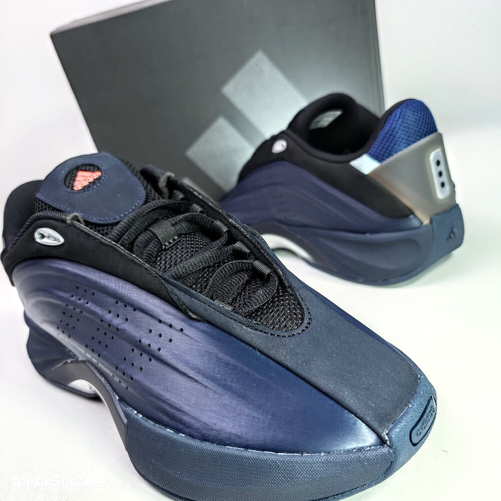 Adidas US 12 Men's Blue Black Silver Retro Basketball Nova IIInfinity ID3972 New