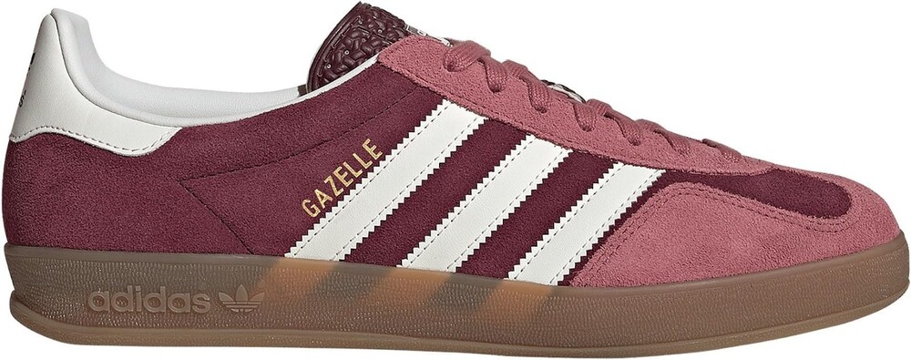 Adidas Gazelle Indoor Men's Size 11.5 Shoes, Maroon/Cloud White IF9647
