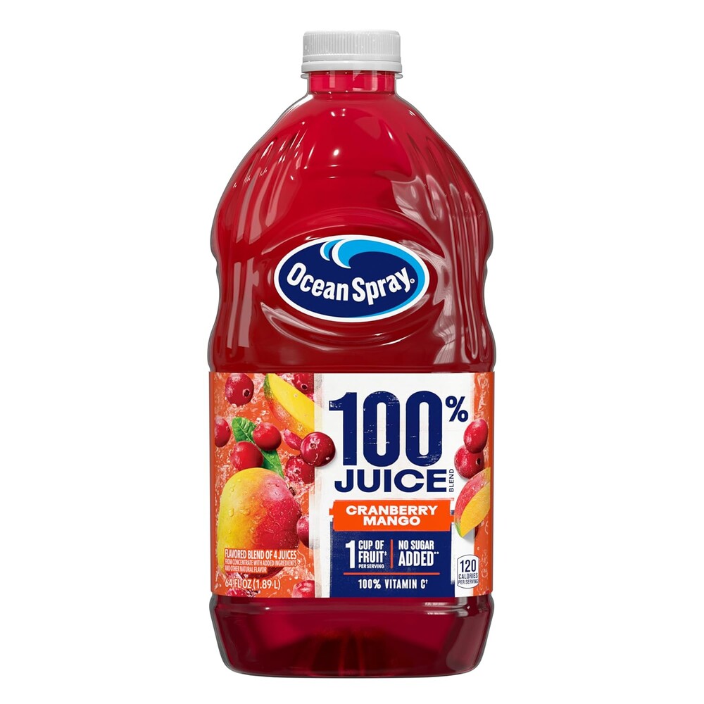 Ocean Spray® 100% Juice Cranberry Mango Juice Blend, 64 Fl Oz Bottle