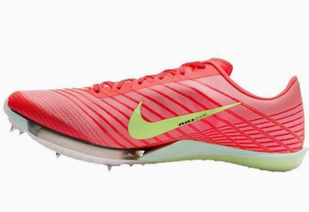 NIKE MEN'S AIR ZOOM MAXFLY 2 TRACK SHOES BRIGHT CRIMSON WASHED CORAL SZ. 7.5 NIB