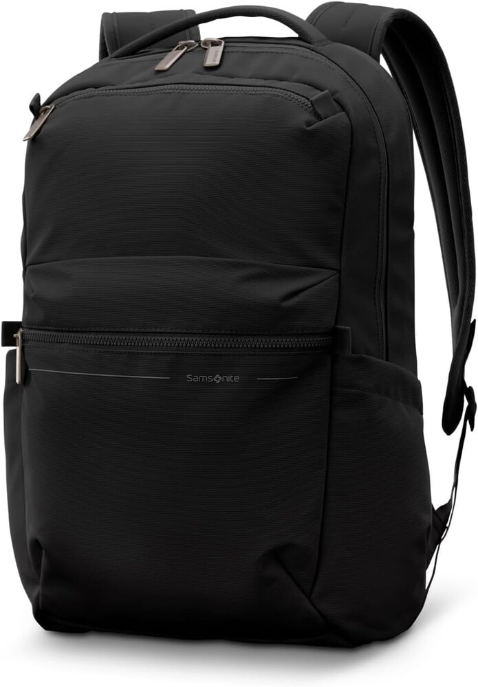Samsonite Better Than Basic Backpack - Dedicated Laptop Compartment, Quick Stash Front Pockets and Lightweight Breathable Airmesh - Black
