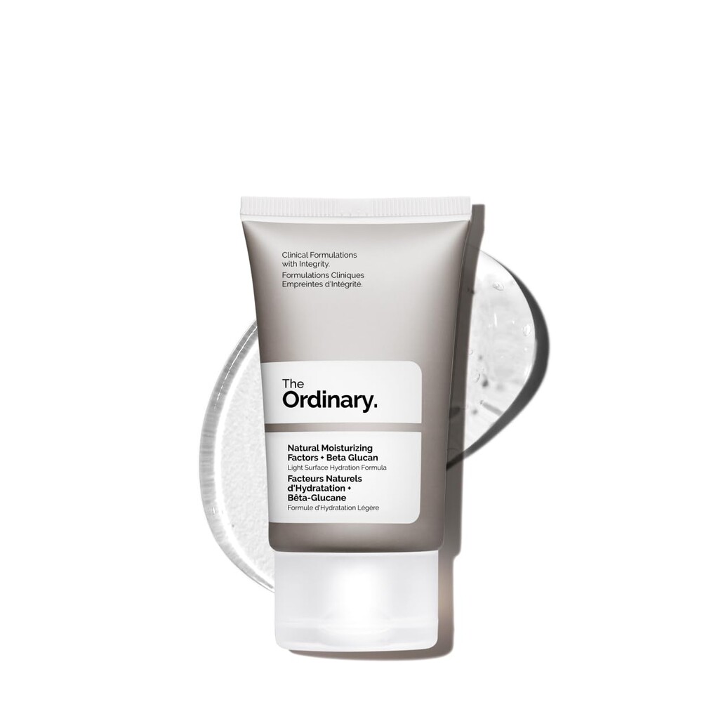 The Ordinary Natural Moisturizing Factors + Beta Glucan, Lightweight Gel Moisturizer for All-Day Hydration, Travel Size, 1 Fl Oz