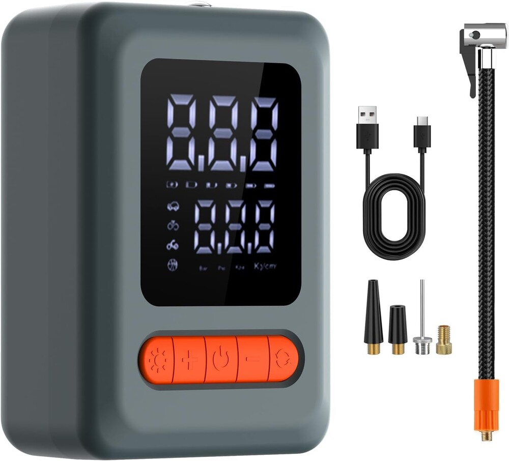 ApexNexus Tire Inflator Portable Air Compressor & Car Jump Starter (C9)