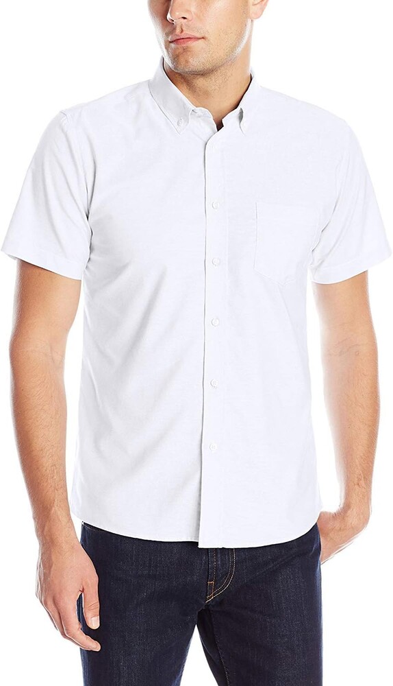 IZOD Uniform Young Men’s Short Sleeve Button-down Oxford Shirt