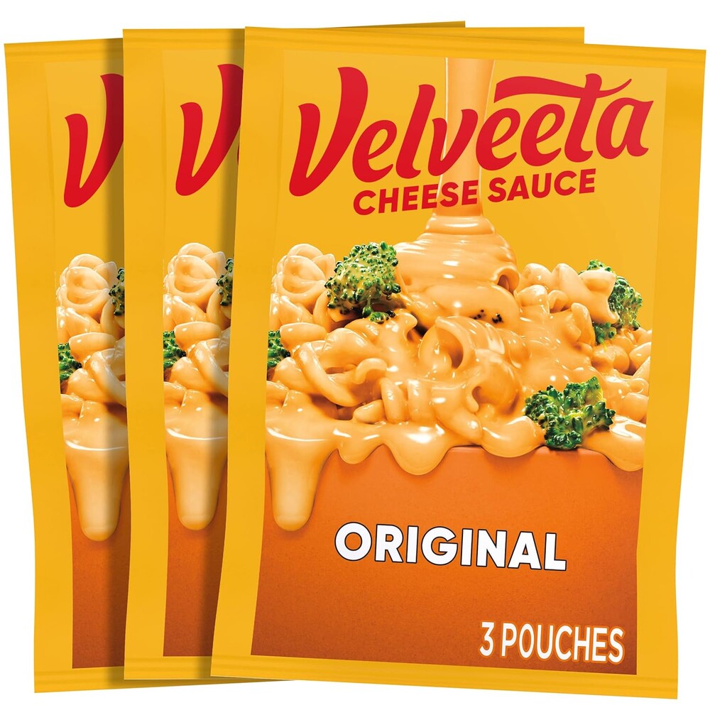 Velveeta Original Cheese Sauce Pouches, 3 ct Box with 4 oz Pouches