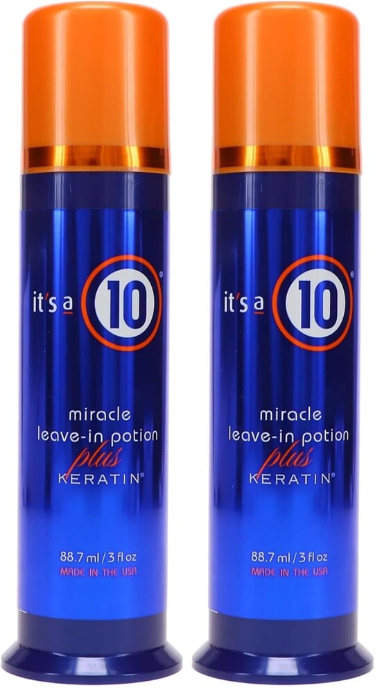 It's a 10 Haircare Miracle Leave-In Potion Plus Keratin, 3.4 fl. oz. (Pack of 2)