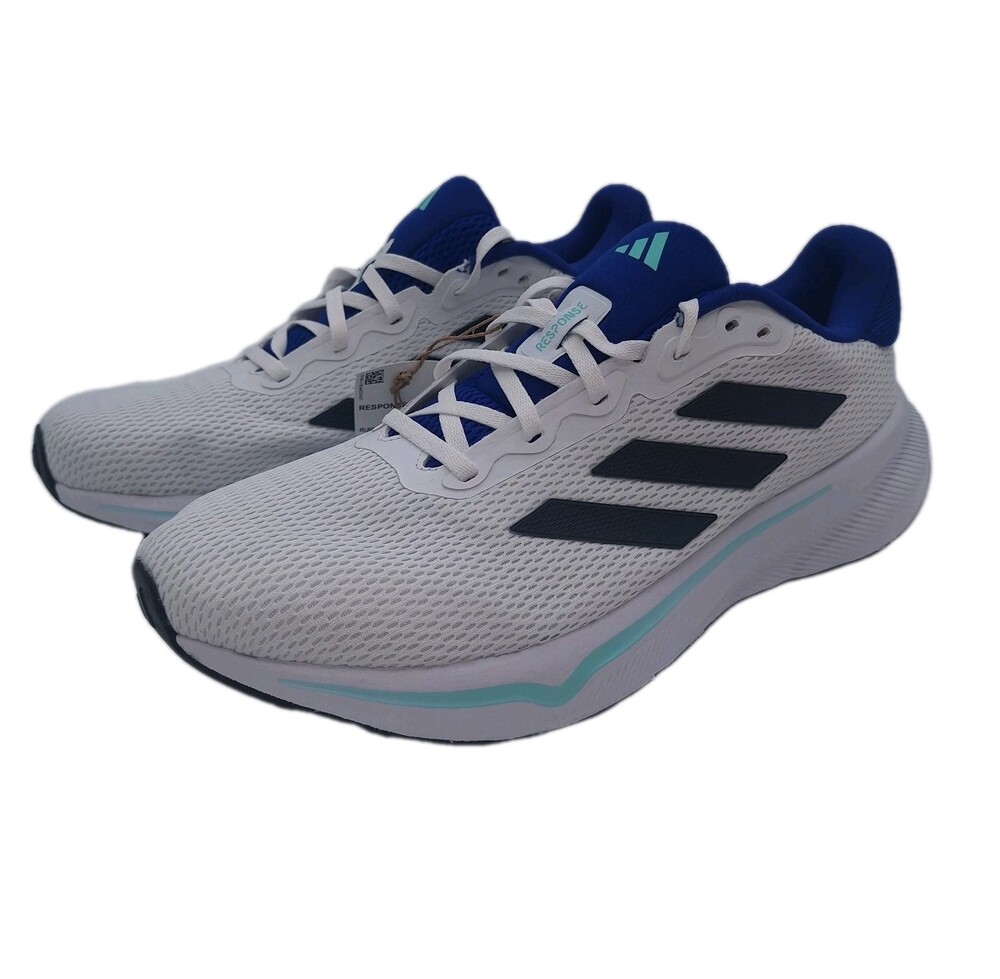 Adidas Response Men's Size 11 Running Shoes White Blue Athletic Sneakers IH6005