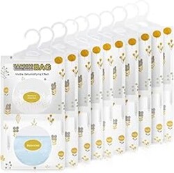 Vacplus Moisture Absorbers, Hanging Closet Dehumidifier Bags, Humidity Packs, Desiccant, Closet Dehumidifiers with Fragrance Free, 10 Pack, 9.8 OZ